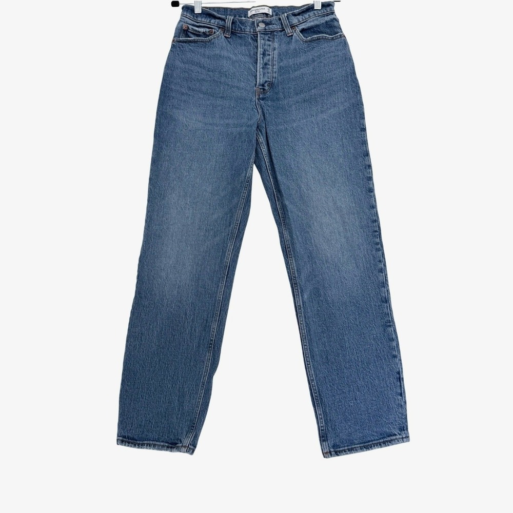 Abercrombie & Fitch Jeans Womens 29 8 The Dad High Rise Blue Straight Relaxed